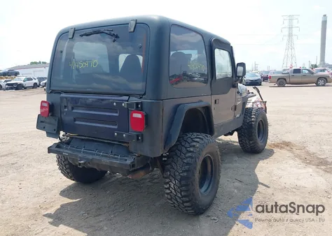 1997 Jeep Wrangler Sport из США, поврежденный, VIN 1J4FY19S0VP512735